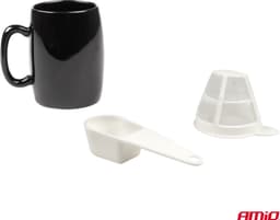 AMiO Koffiezetapparaat Auto Koffiezetter met Mok (24v/250w) Zwart met Autostekker Sigarettenaanstekerplug — thumbnail 3