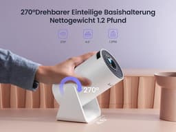 Automatische trapeziumcorrectie mini-beamer met wifi en bluetooth voor thuisbioscoop - ondersteunt 1080p en projectie voor korte afstanden Beamer — thumbnail 5