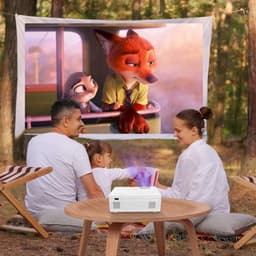 Stabiele Mini-projector met wifi - 1080p LED beamer voor thuisbioscoop - HDMI USB TF - kleine beamer Beamer — thumbnail 3