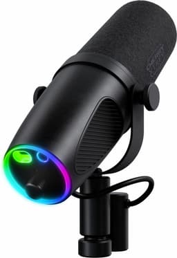 CHERRY XTRFY Ngale X - Microfoon - USB & XLR - Dynamisch - RGB - 2m Kabel - Zwart — thumbnail 2