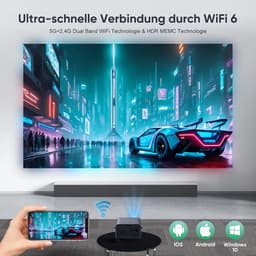 Equivera Mini Beamer - Draagbare Beamer - Beamer - Mini Beamer Projector - Projector - Mini Projector — thumbnail 2