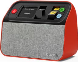 BBrain Dementie DAB+ Radio - Speciaal voor Senioren en Ouderen met Dementie - Zeer Makkelijke Bediening - Zelfstand Muziek luisteren - Geen verwarrende Technologie  - Verander Gebruikerspaneel naar Behoefte tot Bediening met slechts één Knop -  Rood — thumbnail 3