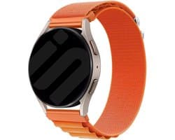 Strap-it Smartwatch bandje 22mm - Alpine nylon bandje geschikt voor Samsung Galaxy Watch 3 - 45mm / Watch 1 - 46mm / Gear S3 - Polar Vantage M / Grit X / V3 - Amazfit GTR 2/3/4 - Huawei Watch GT 2/3/4/5 - 46mm - Fossil Gen 5 / 6 - 44mm - oranje