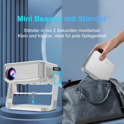 Equivera Mini Beamer - Draagbare Beamer - Beamer - Mini Beamer Projector - Projector - Mini Projector — thumbnail 4