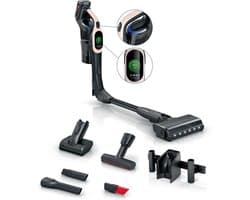 Bosch Unlimited 10 - Steelstofzuiger - Zuigmond met LED verlichting - 90° buigbare buis - draadloos en zonder zak - HEPA filter - BBS1041RBA