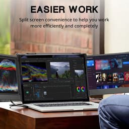 Eszenzics™ Portable Monitor Pro7 - Full HD voor 13" / 17.3" - Uitbreiding Laptop Scherm - Tri Screen - Multifunctioneel inzetbaar - 195° Draaihoek — thumbnail 5