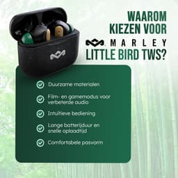 HOUSE OF MARLEY Little Bird TWS In-ear Draadloze oordopjes Met Noise-cancelling Signature Black — thumbnail 5