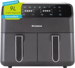 9L XXL Heteluchtfriteuse met Digitaal Led-Touchscreen - 2000 Watt, 10 Vooraf Ingestelde Programma's, Instelbare Temperatuur en Transparant Kijkvenster — thumbnail 16