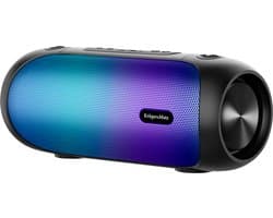 Krüger & Matz Street XL Draadloze Draagbare Bluetooth Speaker Met FM Radio - RGB Verlichting - TWS Functie - Waterdicht - 30W - Zwart