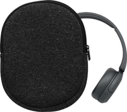kwmobile hoes geschikt voor Sony WH-CH520 / WH-CH510 / MDR-ZX110 - 22,5 x 17 cm - Beschermhoes voor headset in antraciet / wit - Van neopreen — thumbnail 2