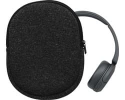 kwmobile hoes geschikt voor Sony WH-CH520 / WH-CH510 / MDR-ZX110 - 22,5 x 17 cm - Beschermhoes voor headset in antraciet / wit - Van neopreen — afbeelding 1