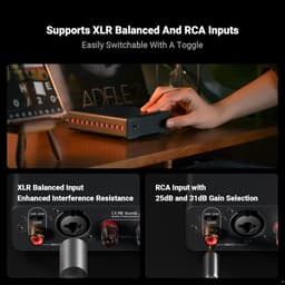 Fosi Audio V3 Mono Vermogen Klasse D Versterker - 240W - RCA/XLR Gebalanceerde Ingangen met 48V/5A Voeding — thumbnail 5
