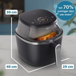 Philips 3000 Series Airfryer - NA321/00 - Kijkvenster - RapidAir Plus - 4.2L - Tot 4 Personen - Zwart — thumbnail 12