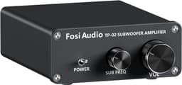 Fosi Audio TP-02 Subwoofer Versterker - Volume- en Frequentieregeling, voor Actieve en Passieve Subwoofers en Bass Shakers — thumbnail 1
