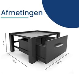 Wasmachine verhoger met lade - Wasmachine verhoger - Wasmachine sokkel - Wasmachine verhoger met lade - Wasmachine opbouwmeubel — thumbnail 2