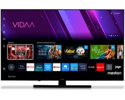 MEDION 108 cm (43 inch) QLED-tv (smart-tv, Dolby Vision HDR, VIDAA Store, Netflix, Prime Video, Disney+, DAZN, Paramount+, DTS X, Dolby Atmos, PVR, Bluetooth, MD 843600)