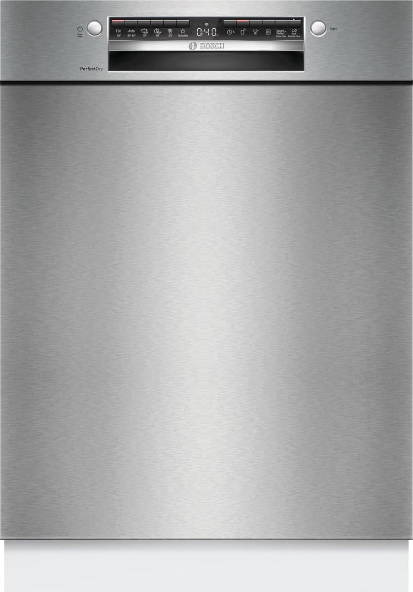 Bosch SMU6ZCS10E - Serie 6 - Inbouwvaatwasser - Onderbouw - 60 cm - Geborsteld staal — afbeelding 1
