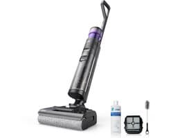 JONR ED12 Pro Max Draadloze -Nat Droog Stofzuiger-Elektrische Dweil-Steelstofzuigers-zelfreiniging met 75°C heet water-5 min flitsdrogen met hete lucht-180° kantelbare reiniging - dubbele schrapers met anti-verstrengeling - 17000 Pa zuigkracht