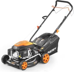 3in1 Benzine Grasmaaier 42 cm - 5-traps Hoogteverstelling - Achterwielaandrijving - 40L Grasopvangbak — thumbnail 2