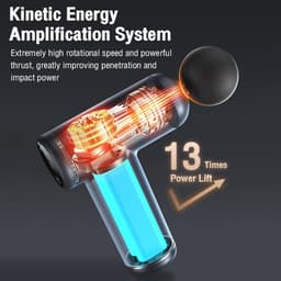 Draagbaar Diepteweefsel Massagepistool met 4 Massagekoppen en Quiet Glide Technologie — thumbnail 3