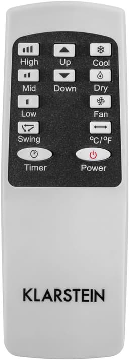 Klarstein Mobiele airconditioner met luchtafvoerslang, 4-in-1 airconditioner met ventilator, luchtontvochtiger & nachtmodus, Kleine & draagbare airconditioner met app-bediening, 12000 BTU Laag verbruik,5 kW voor 59 m² - Afstandsbediening Timer — thumbnail 12