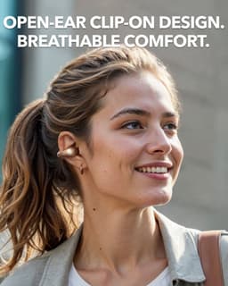 soundcore C40i by Anker - Draadloze Open-Ear Oordopjes Goud - Earbuds - Clip-on - Flexibel joint design - Knopbediening - Lichtgewicht comfort - Stabiele pasvorm met bevestigbare grips - Uitgebreide drivers voor een helder geluid — thumbnail 2