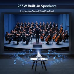 Mini Beamer - Projector met Wifi - Bluetooth — thumbnail 5
