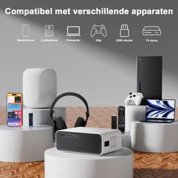 Mini beamer - Projector - Beamerscherm - Projectiescherm - Outdoor & Indoor Projector - — thumbnail 3