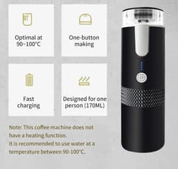 3-in-1 Portable-Coffee Maker Wireless Electric Self Heating Capsules Pods Espresso for Car Home Office Camping Travel Maker 3in1-2025 Nieuw — thumbnail 4
