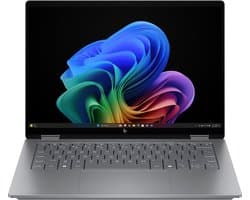 "HP OmniBook X FlipNGAI 14-fk0600nd Copilot+ PC AMD Ryzen AI 5 340 Hybride (2-in-1) 35,6 cm (14"") Touchscreen 2K 16 GB LPDDR5x-SDRAM 512 GB SSD Wi-Fi 7 (802.11be) Windows 11 Home Zilver"