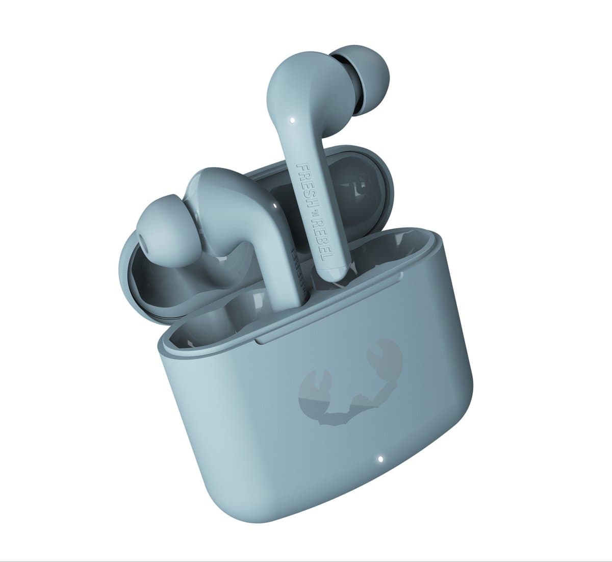 Fresh 'n Rebel Twins Fuse - Draadloze Bluetooth Oordopjes – Oortjes met tip - 30 uur speelduur - Dusky Blue — afbeelding 1
