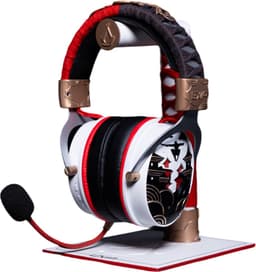 LEXIP X UBISOFT - ASSASSIN'S CREED SHADOWS - Headset- en hoofdtelefoonstandaard - Universeel - Exclusief design - Met stof omwikkeld - zwart, wit, rood — thumbnail 5
