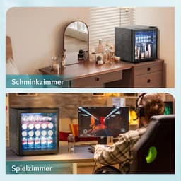 Equivera Mini Fridge for Drinks - Kleine Koelkast - Mini Koelkasten - Minibar - Mini Fridge - Mini Koelkast - Mini Koelkastje - Must have voor in Huis! — thumbnail 5