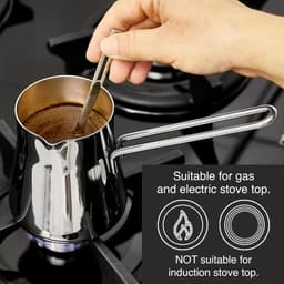 Equivera Turks Koffiezetapparaat - Turkse Koffie - Turkse Koffiemachine - Traditionele Koffiebeleving — thumbnail 2