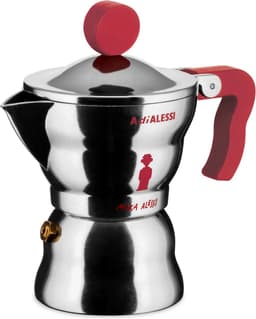 Alessi Moka Percolator - AAM33/1 R - 1 kops - Aluminium - Rood — thumbnail 2
