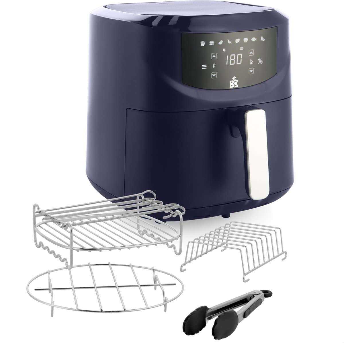 BK Connect XXL Airfryer 7,6L met 4-delige grillset - PFAS vrij — afbeelding 1