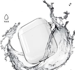 Cazy siliconen Hoesje geschikt voor Apple Airpods 1/2 - Inclusief karabijnhaak - Beschermt tegen krassen en stoten - Transparant — thumbnail 4
