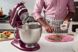 KitchenAid 5KSM195PSEBE - Keukenmachine - 4.8L - 300 W - Bordeaux rood — thumbnail 4