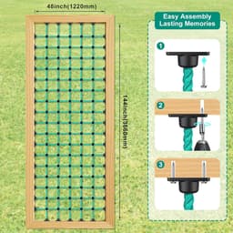 geitjes die Netto met Mount Basis voor 48" × 144" Houten Kaders beklimmen — thumbnail 3