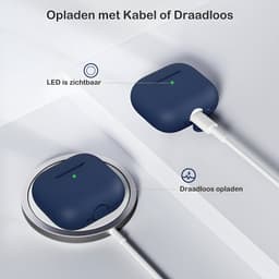 Studio Air Hoesje geschikt voor Airpods 5 - Royal Blue - Schokbestendige Siliconen Case — thumbnail 3