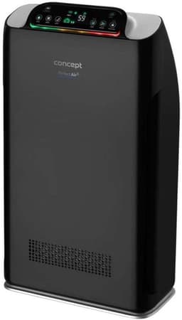 Luchtreiniger Smart Control - 320 m3/h 7-Traps HEPA-13 Filter - 80 Watt Zwart - Voor Ruimtes Tot 40 m2 - Mobiele App Bediening — thumbnail 1