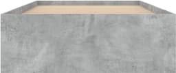 Bedframe, familiebed, tweepersoonsbed, slaapkamermeubel, bedframe, betongrijs, 90x200 cm — thumbnail 4