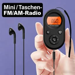 Deze oplaadbare AM/FM-zakradio heeft een ingebouwde batterij van 500 mAh, oordopjes en een lcd-scherm. Hij is draagbaar, ideaal Geschikt voor wandelen en sporten, en biedt een goede ontvangst. — thumbnail 2