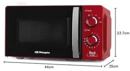 Magnetron met 20L inhoud - 6 niveaus, timer en ontdooiprogramma, 700W, rood — thumbnail 3