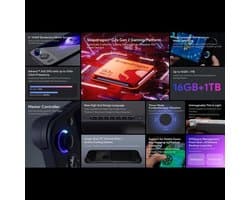 Retro Handheld Gaming Console - 12GB RAM - 128GB Opslag - 6 Inch 1440P IPS Touchscreen - Android OS - Draagbare Spelcomputer