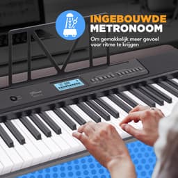 Finesse Keyboard Piano - MIDI & Bluetooth - Sustain Pedaal - 61 Keys - Digitale Piano - Elektrische Piano - Kind — thumbnail 5