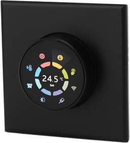 Slimme Thermostaat - Temperatuurregelaar WiFi - Vloerverwarming Instellen - Spraakbesturing APP Timer - 86mm Inbouwdoos - Zwart — thumbnail 5
