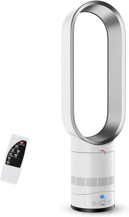Bladloze Ventilator - Torenventilator Elektrisch - Zomerse Koelte - Intelligente Geluidsarm - 16 Inch - Zilver — thumbnail 5