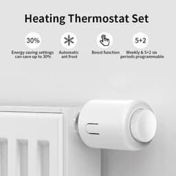 Slimme Thermostaat - Radiatorventiel - Energie Besparen - App Bediening - M30 x 1.5mm - Wit — thumbnail 4