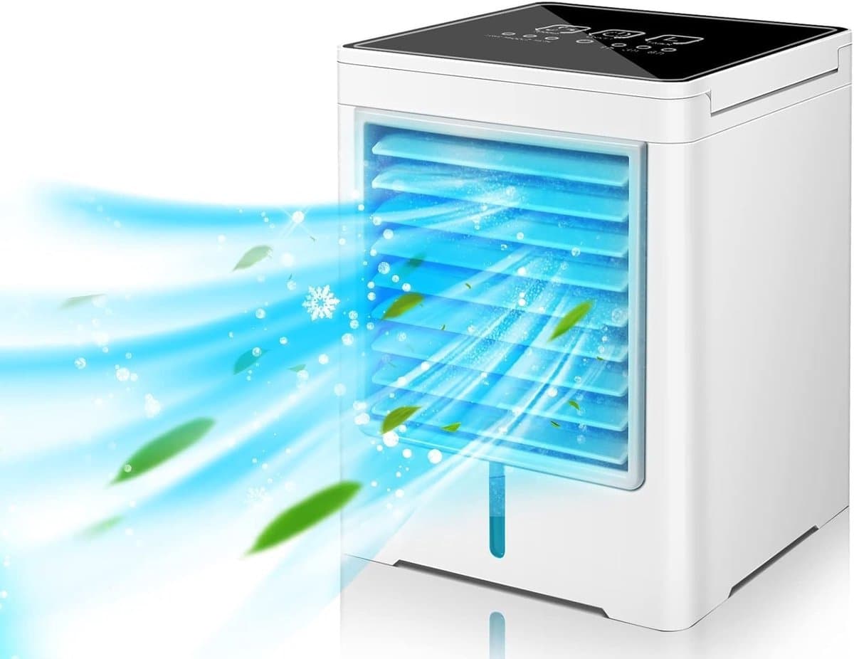 Draagbare Airconditioning - Compact en Stil - 3 Snelheden - Energiebesparend - Voor Thuis, Kantoor en Camping — afbeelding 1